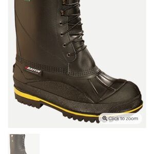 Baffin Men's Black and Yellow Snow Boots